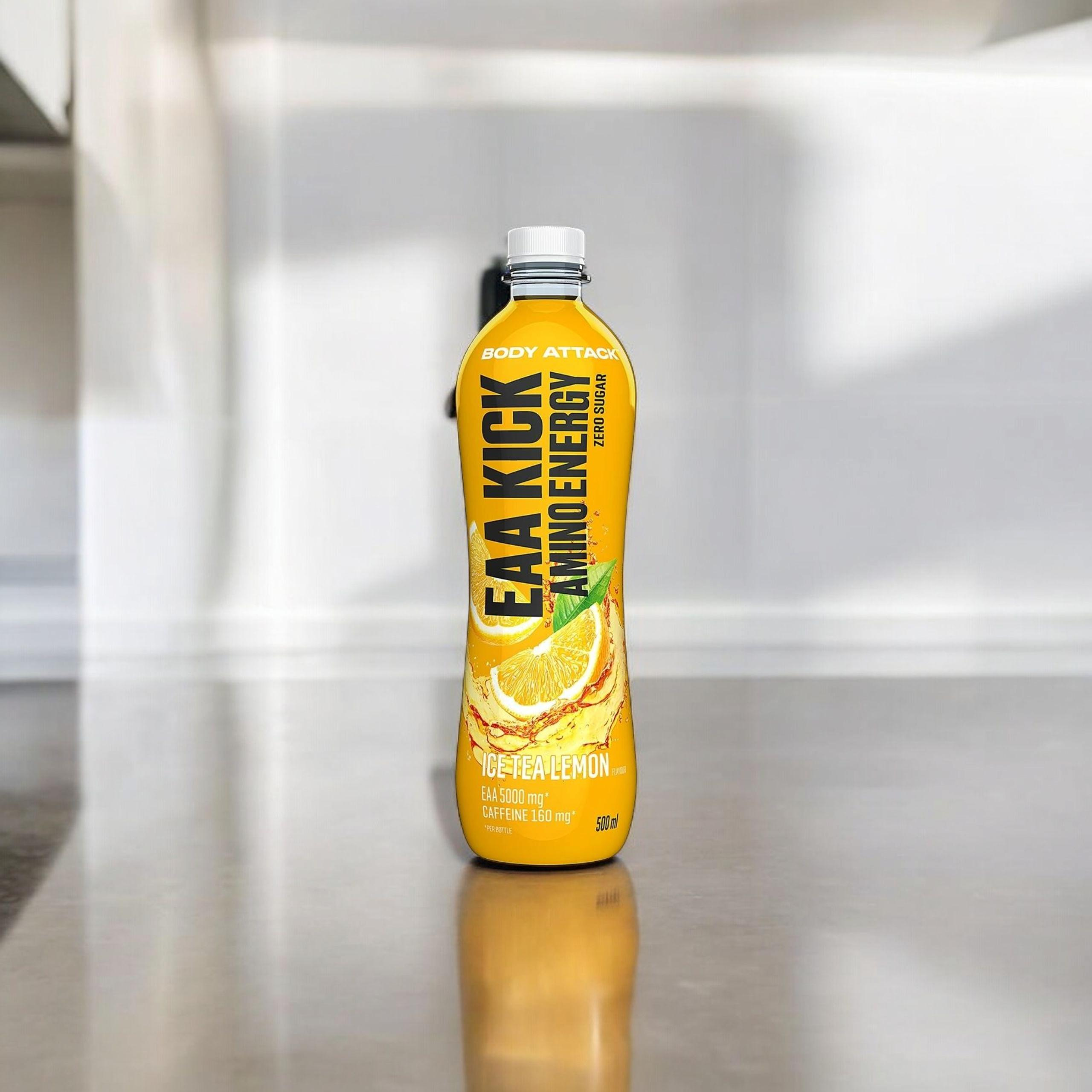 BODY ATTACK - Kick Amino Energy - 500ml - Iced Tea Lemon