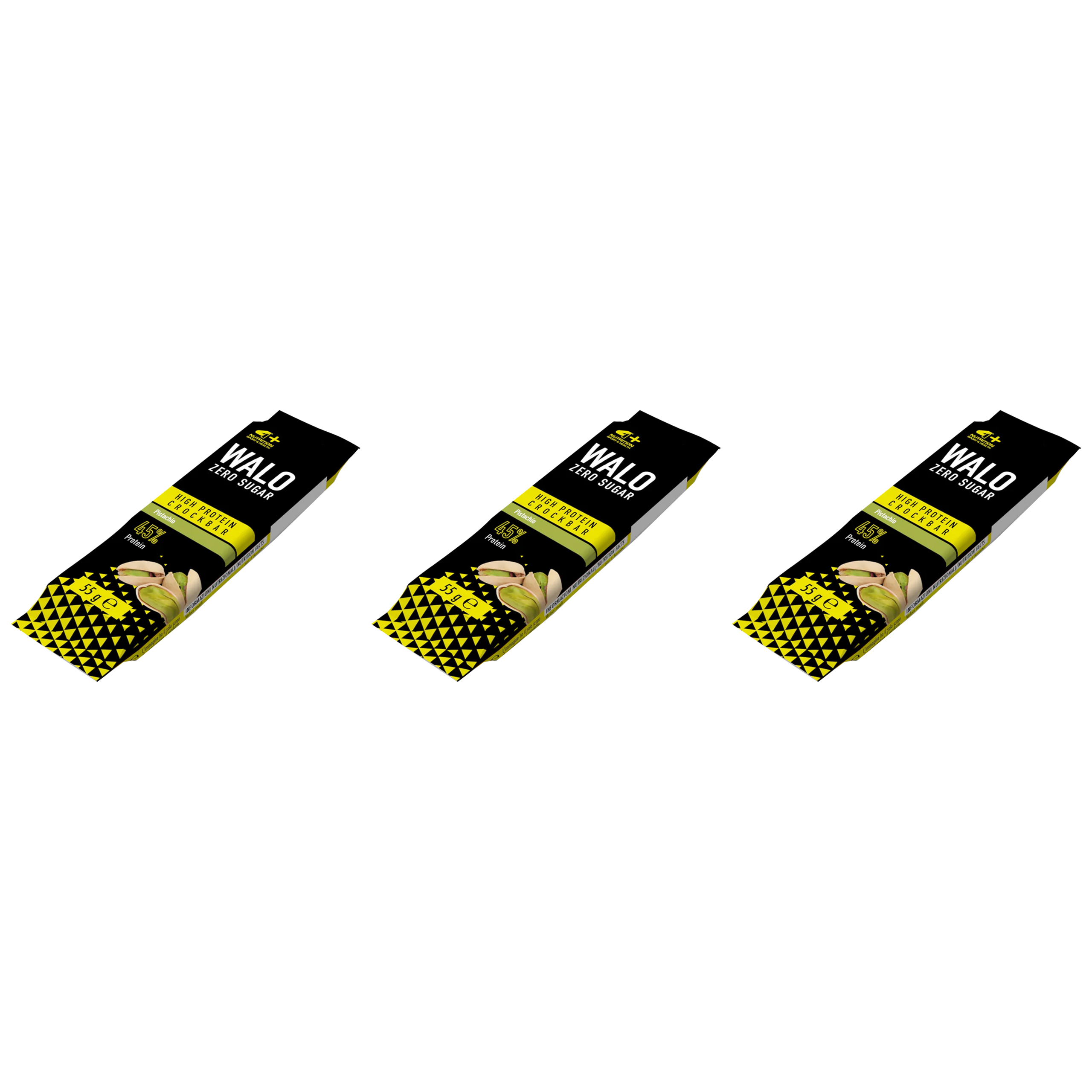 4+ NUTRITION Walo Zero Sugar High Protein CrockBar - 3x 55g