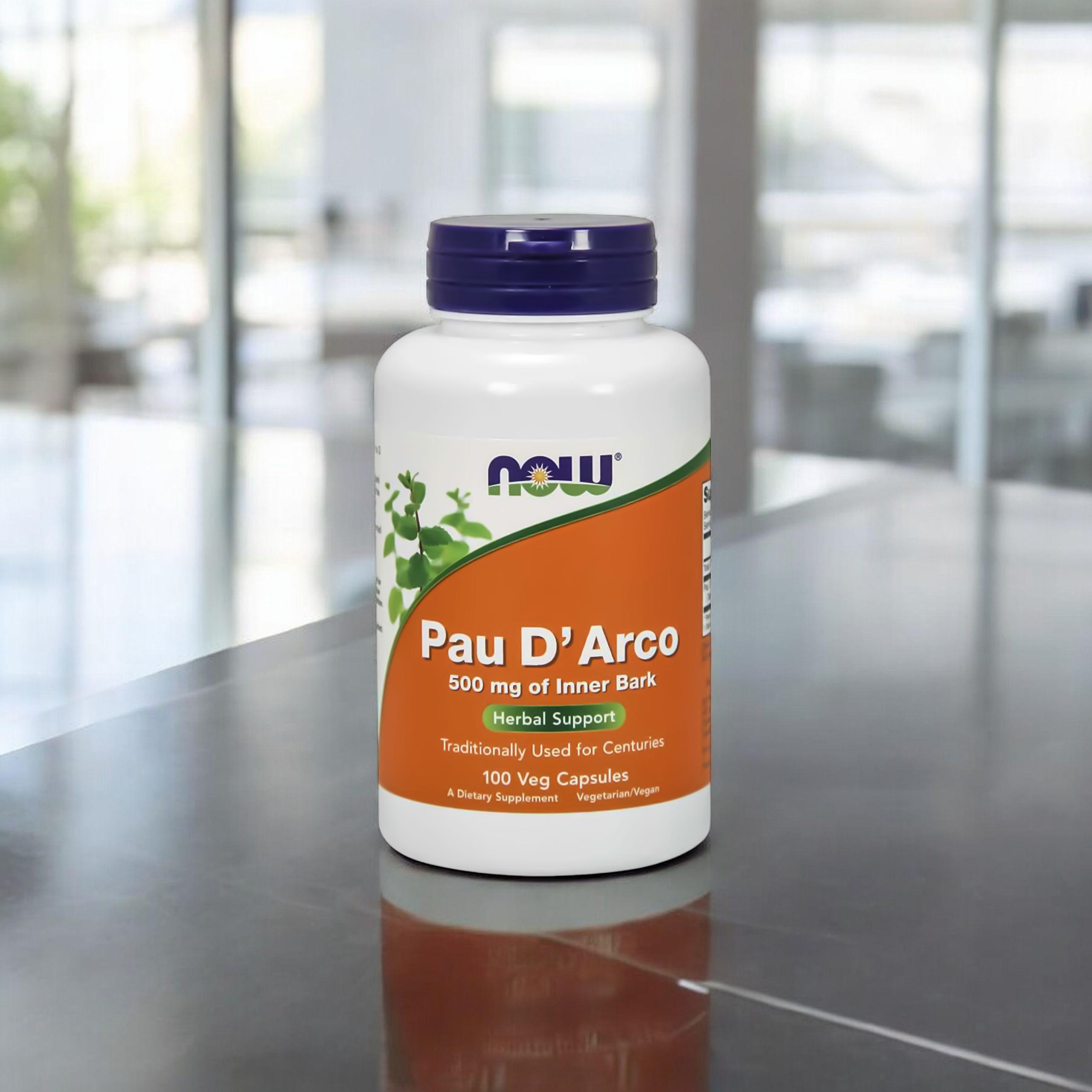 NOW Pau D'Arco 500mg - 2x 100vcaps