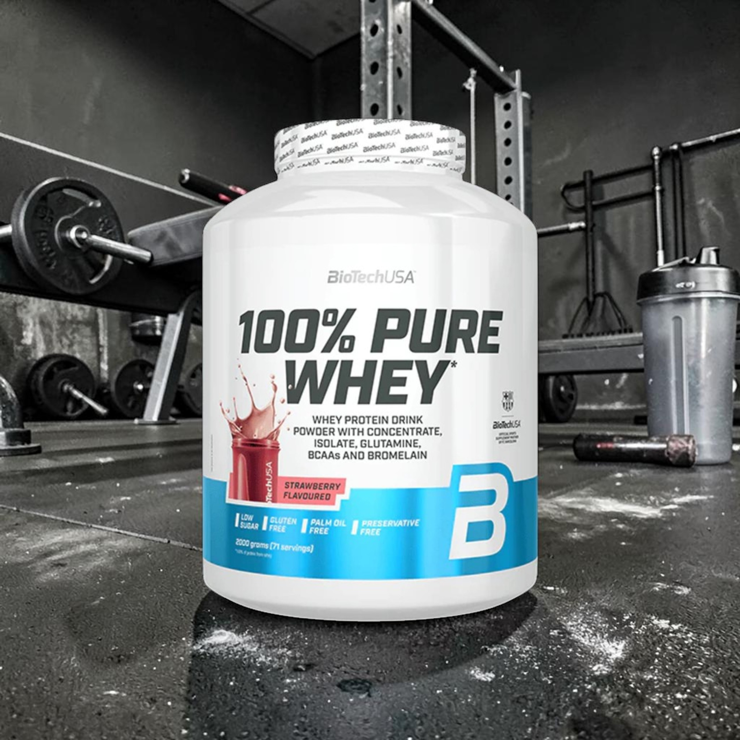 BIOTECH - 100% Pure Whey - 2x 2000g - Strawberry