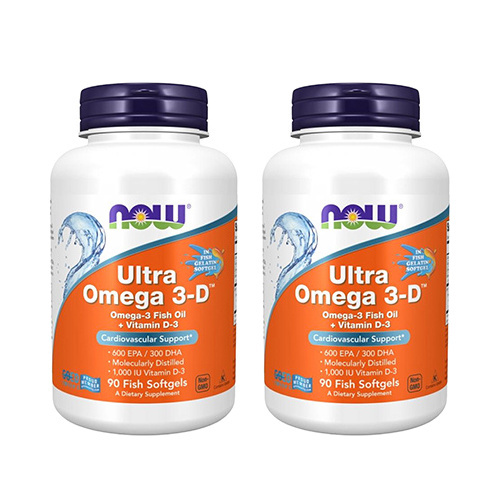 NOW - Ultra Omega 3-D Fish Oil - 2x 90softgels