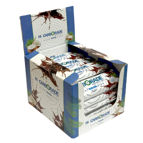 FITNESS AUTHORITY - Carborade Recovery Bar - 24x 40g - Coconut  - WYPRZEDAŻ - 30-06