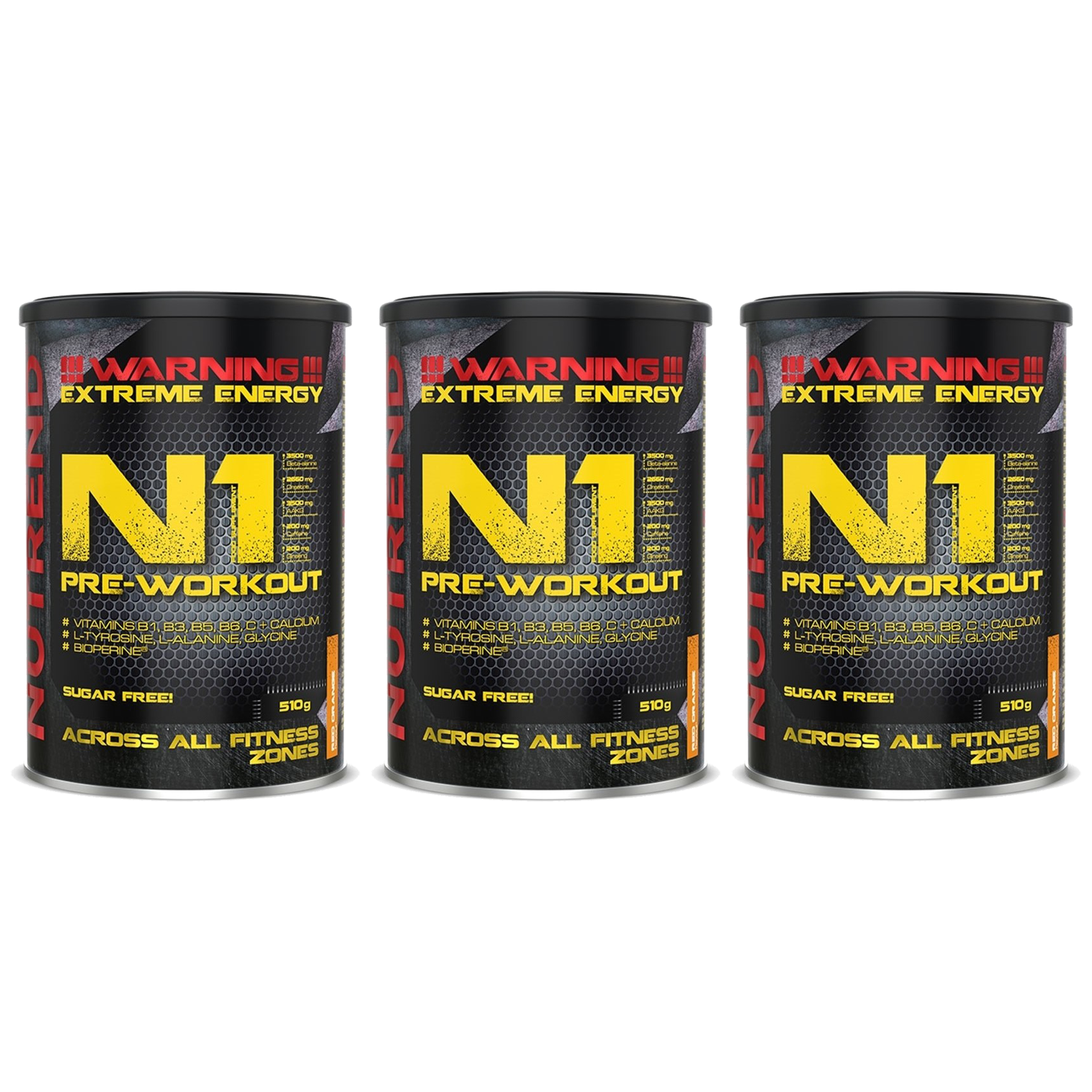 NUTREND N1 Pre Workout - 3x 510g