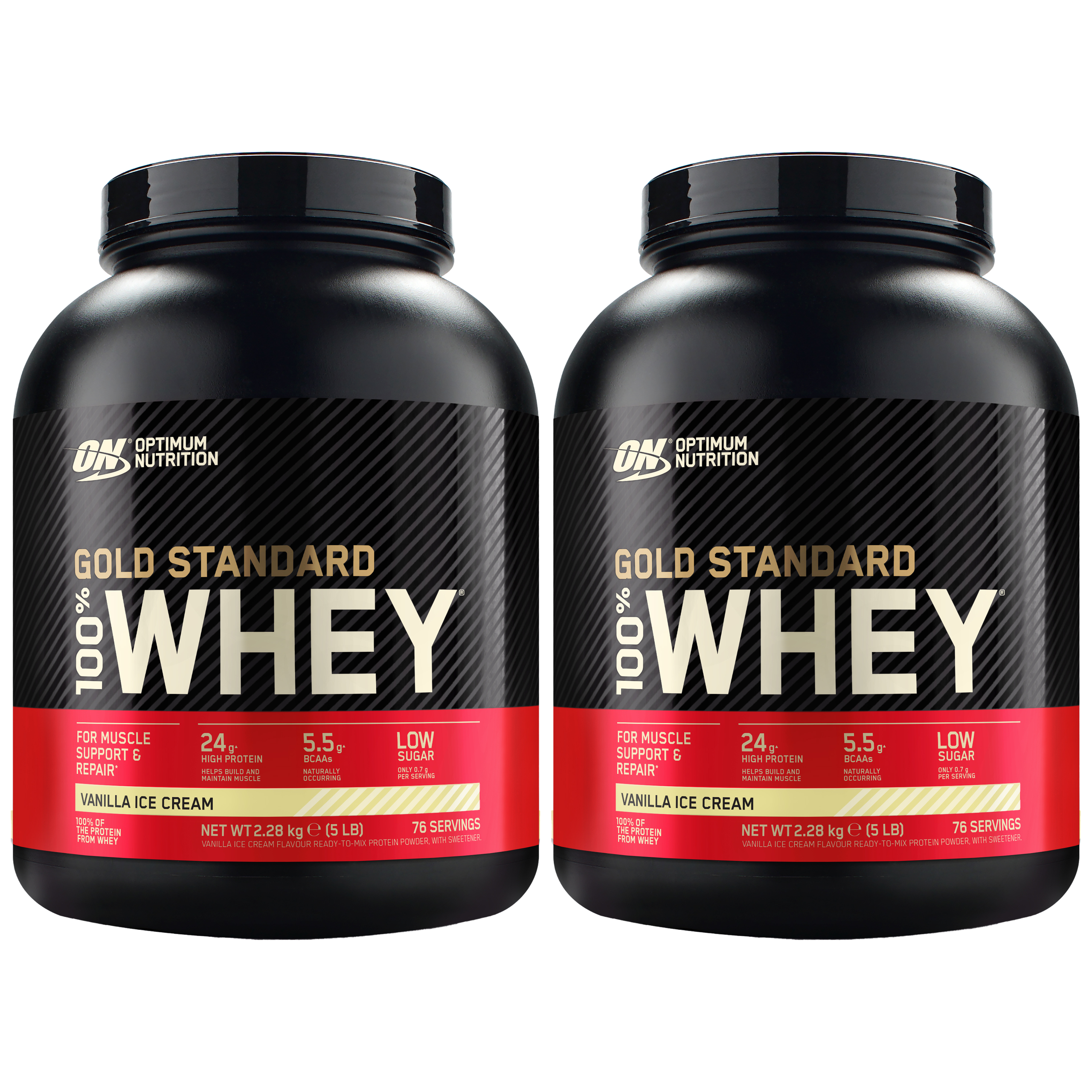 OPTIMUM NUTRITION Whey Gold Standard - 2x 2280g