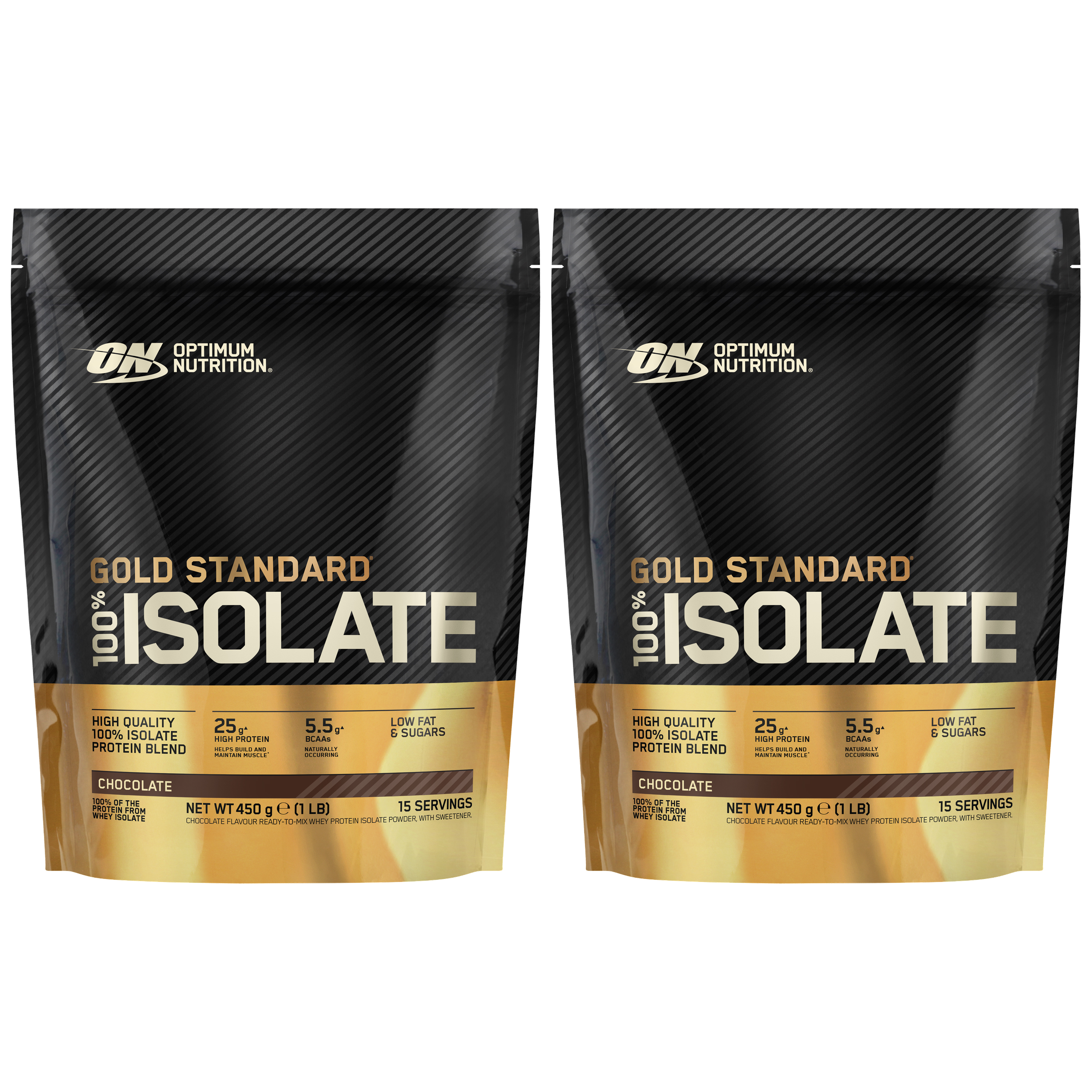 OPTIMUM NUTRITION Gold Standard 100% Isolate - 2x 450g 