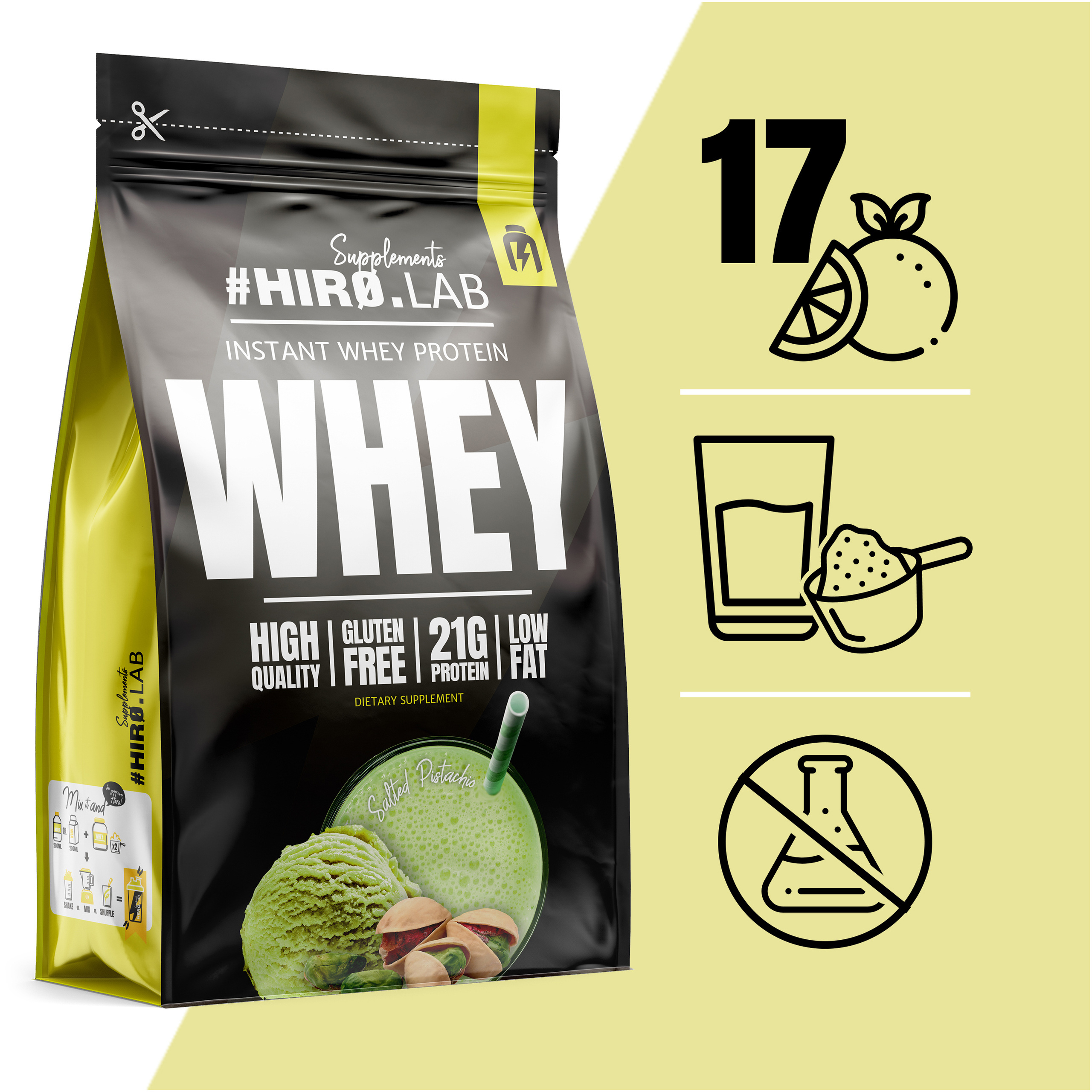 HIRO.LAB Instant Whey Protein - 2x 750g