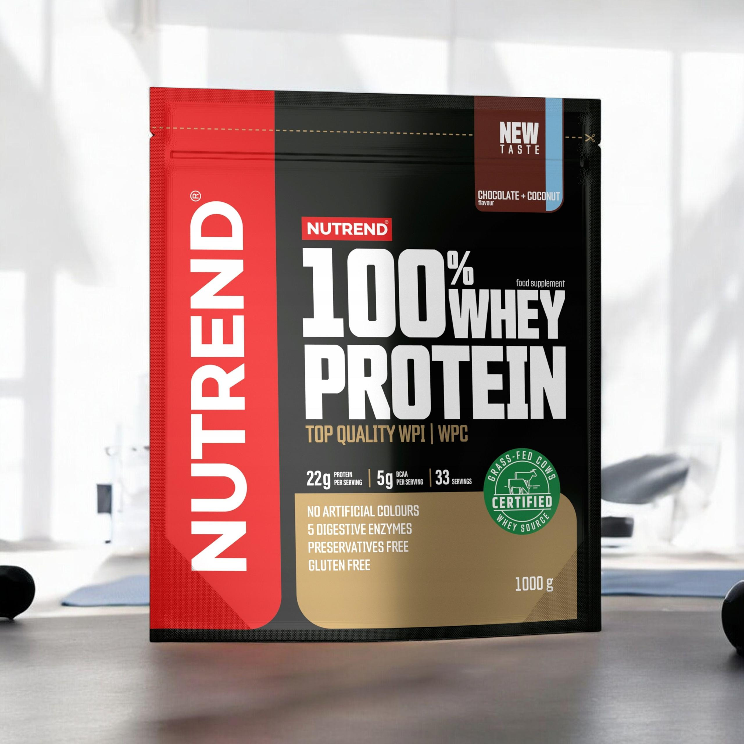 NUTREND 100% Whey Protein - 3x 1000g