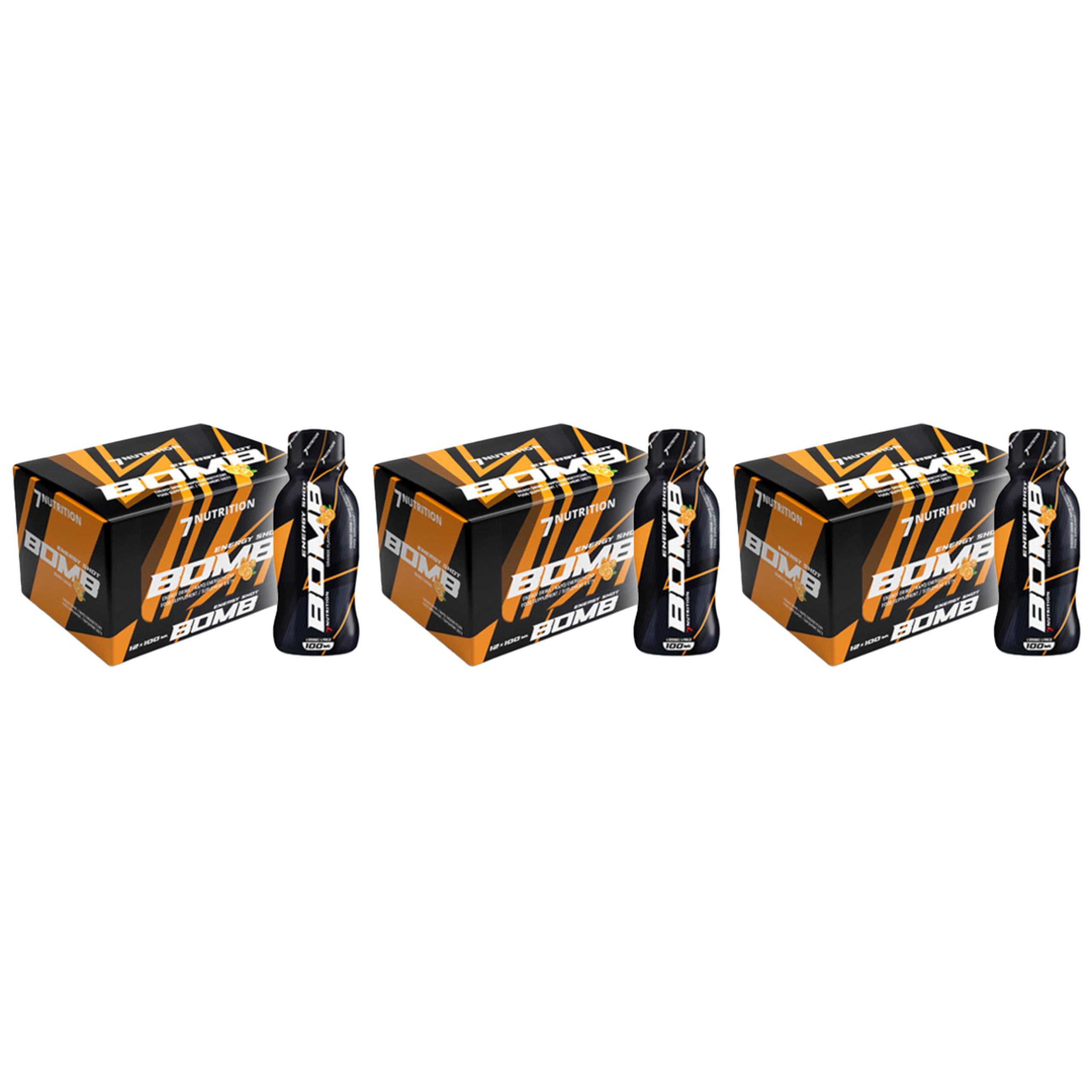 7 NUTRITION - Bomb Shot - 12x 3x 100ml - Orange