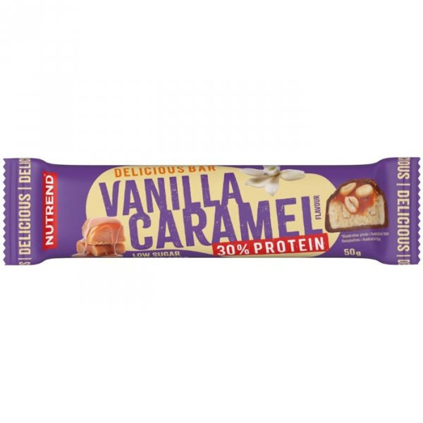 NUTREND Delicious Bar Protein 30 % – 3x 50 g – Wanilia Karmel