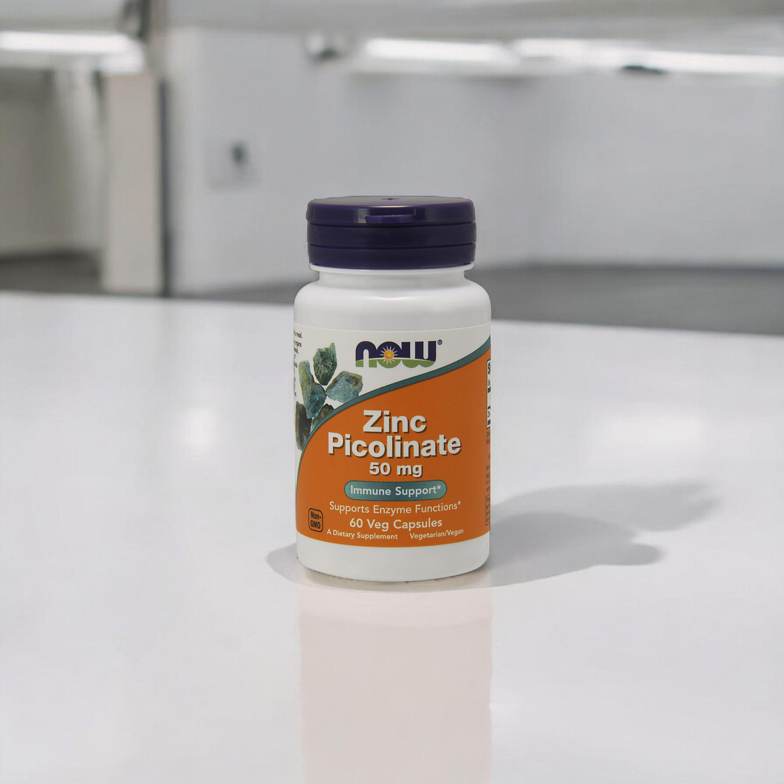 NOW Zinc Picolinate 50mg - 2x 60vegcaps.