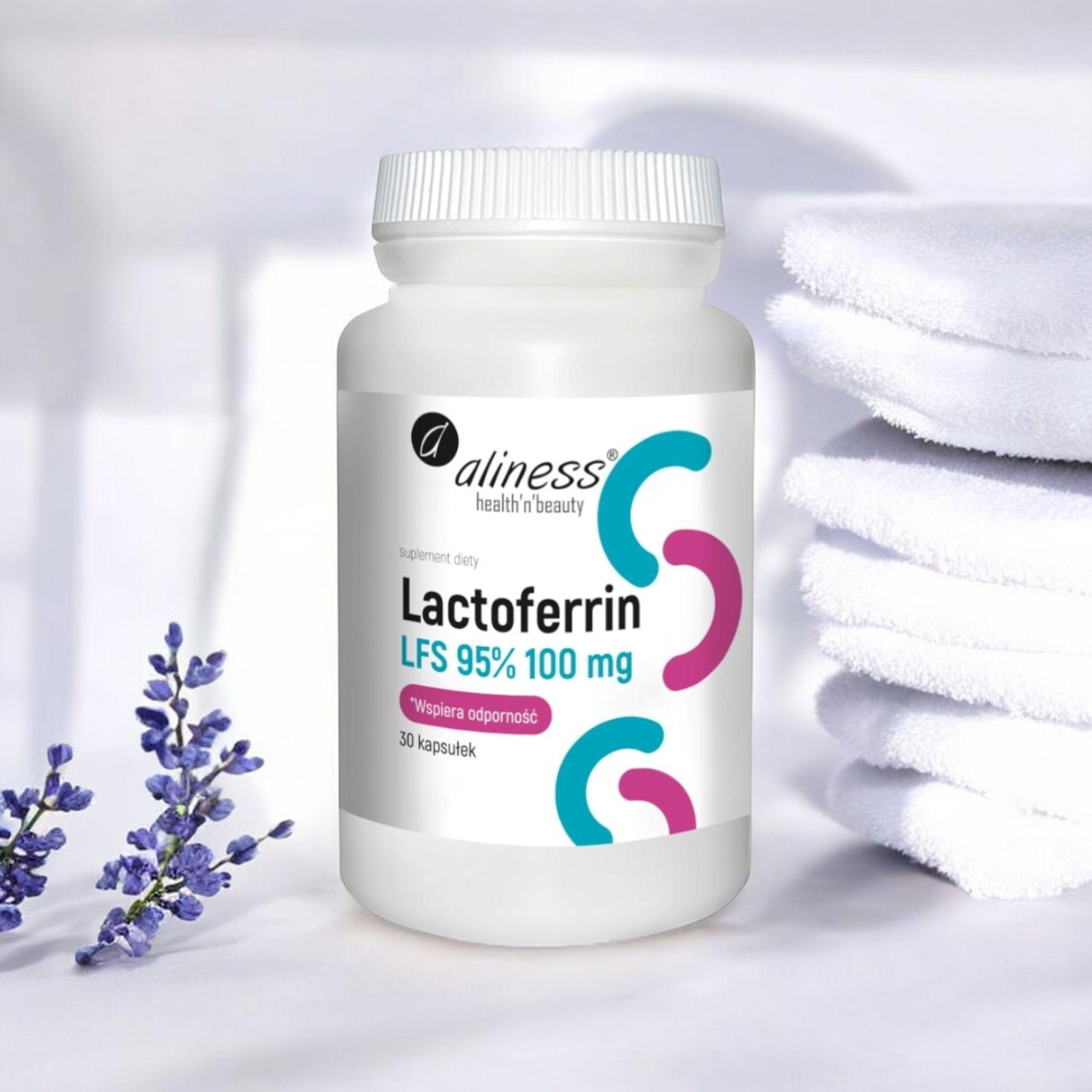 ALINESS - Lactoferrin LFS95% 100mg - 2x 30caps.