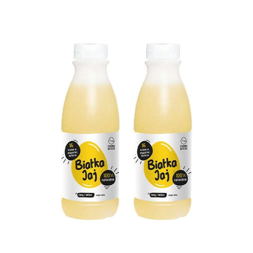 FARMA BIAŁKA 100% Płynne Białko Jaj - 2x 500g