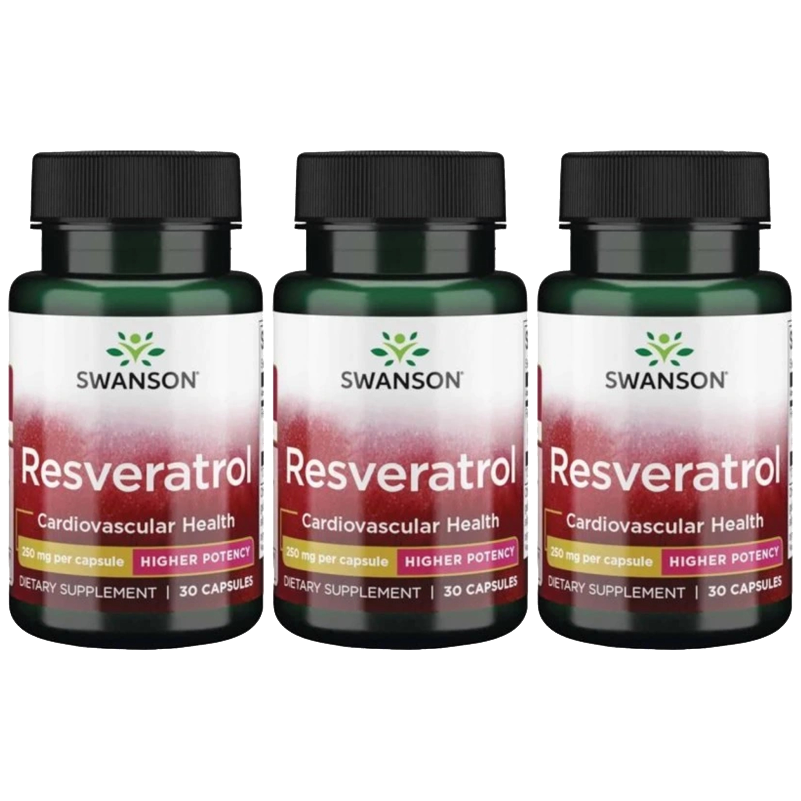 SWANSON Resveratrol 250mg - 3x 30caps