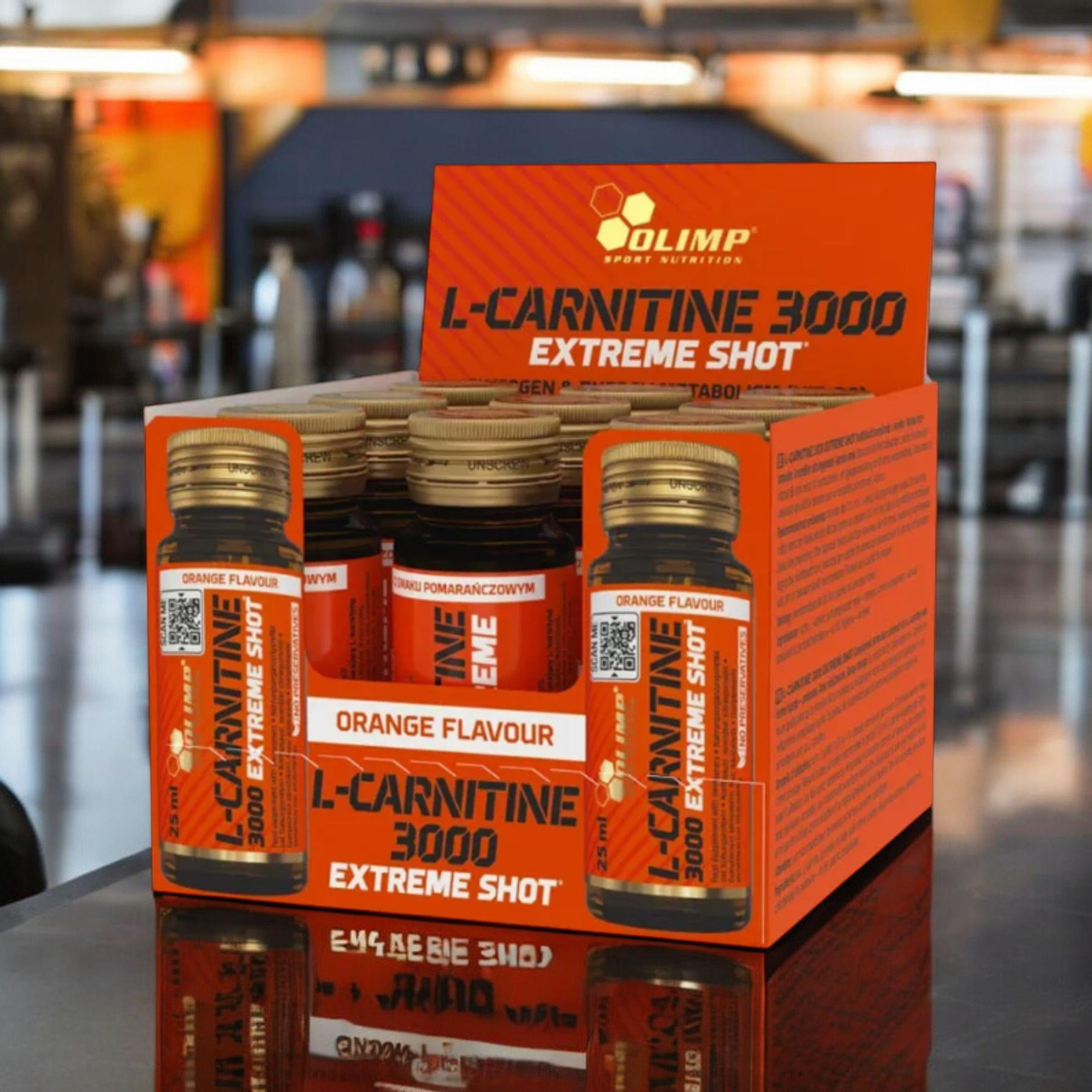 OLIMP - L-Carnitine 3000 Extreme Shot - 9x 2x 25ml - Orange