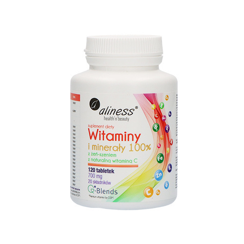 ALINESS Witaminy i Minerały 100% - 3x 120tab