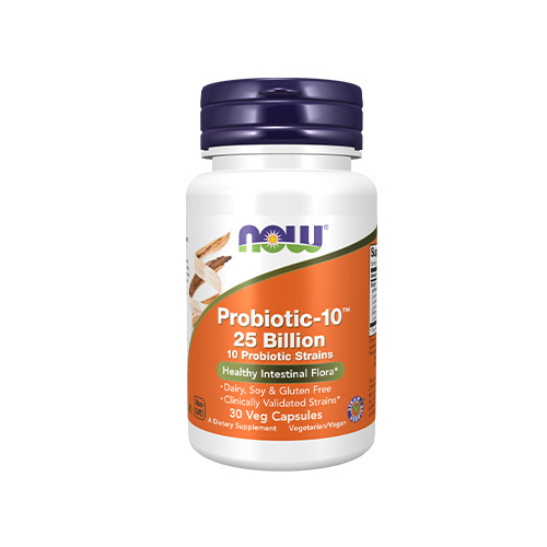 NOW Probiotic-10 25 Billion - 2x 30vcaps.