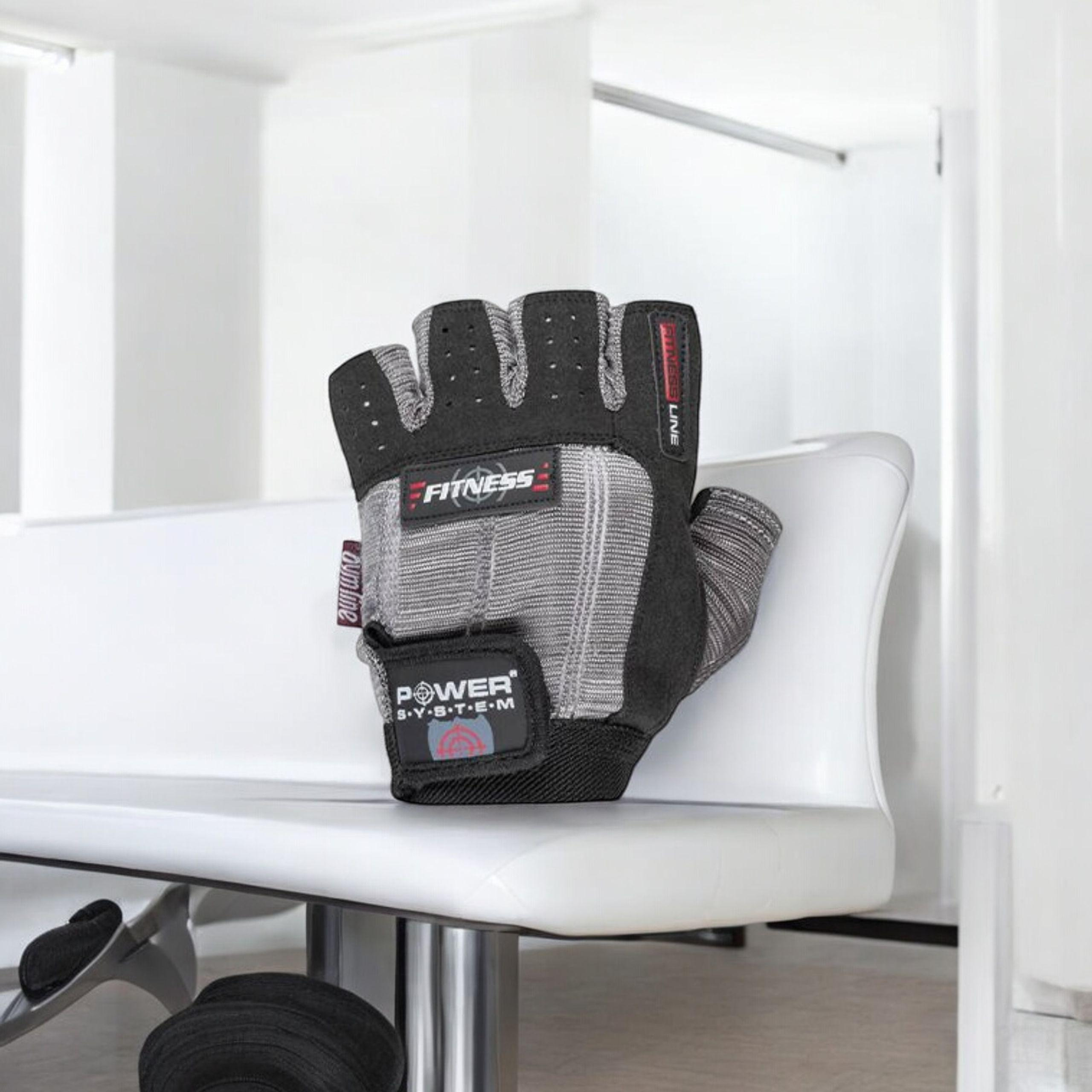 POWER SYSTEM Rękawice Fitness - 3x Szaro-Czarne