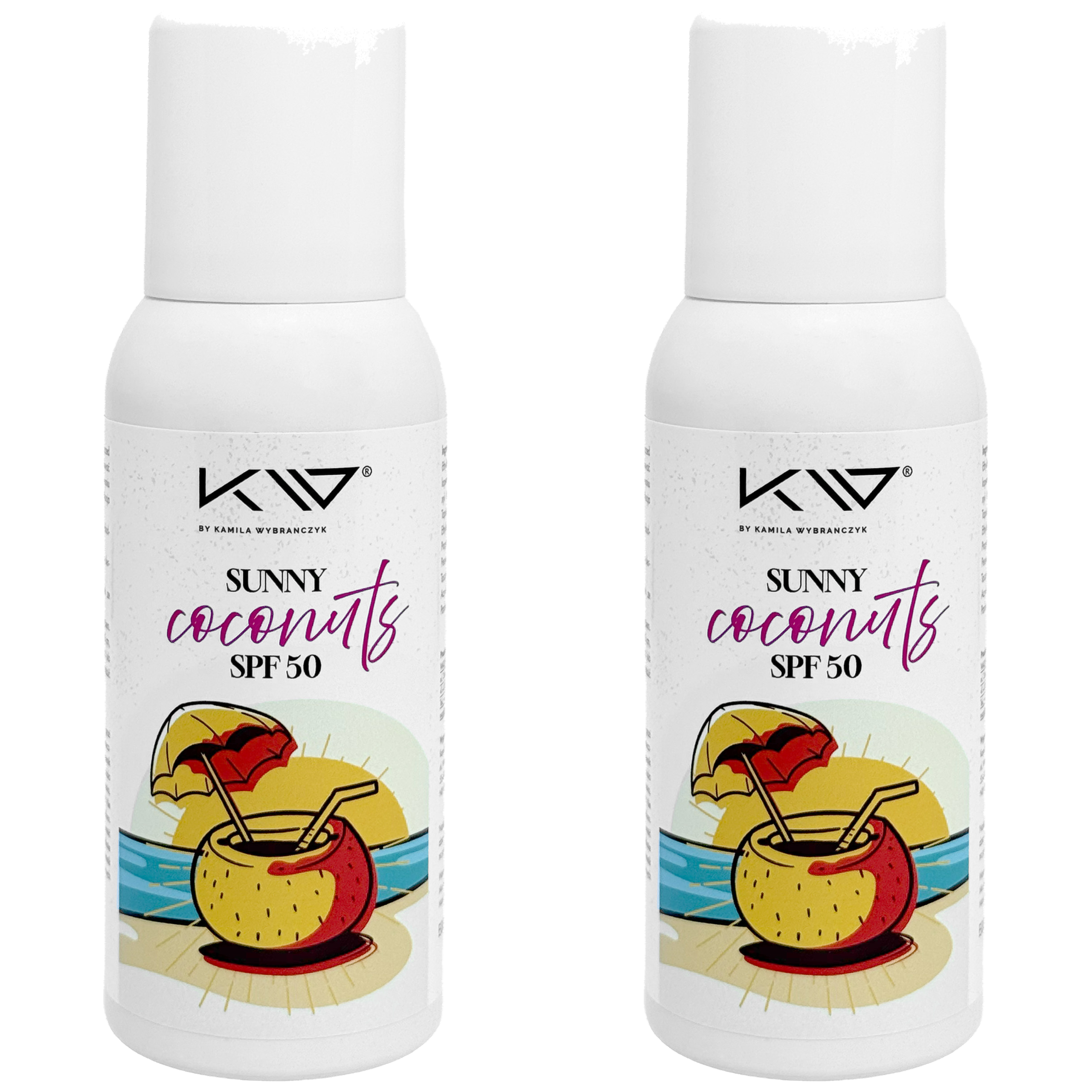 KAMILA WYBRAŃCZYK - Mgiełka Sunny Coconut SPF 50 - 2x 75ml