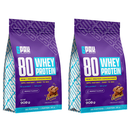 6PAK 80 Whey Protein - 2x 908g