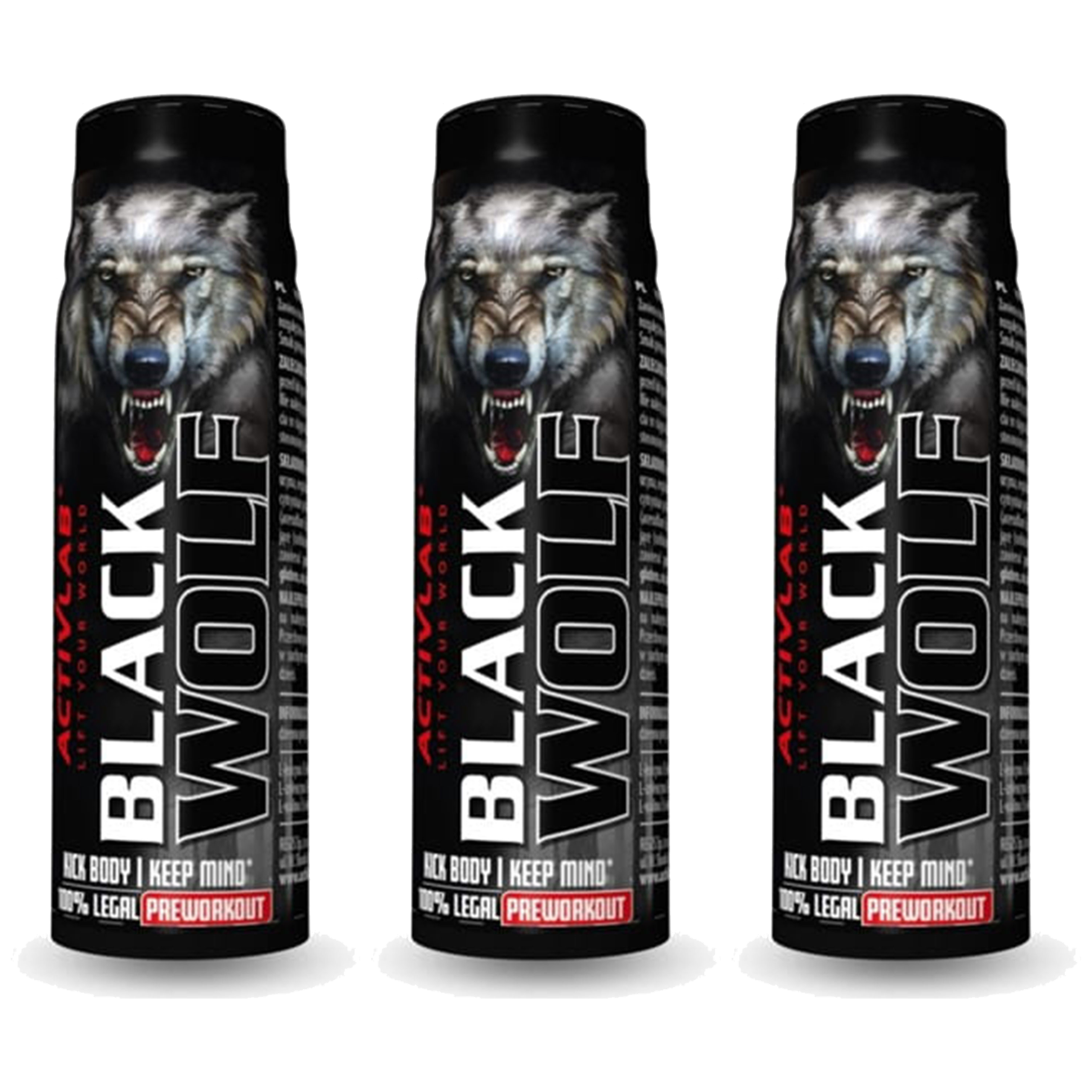 ACTIVLAB Black WOLF Shot - 3x 80ml