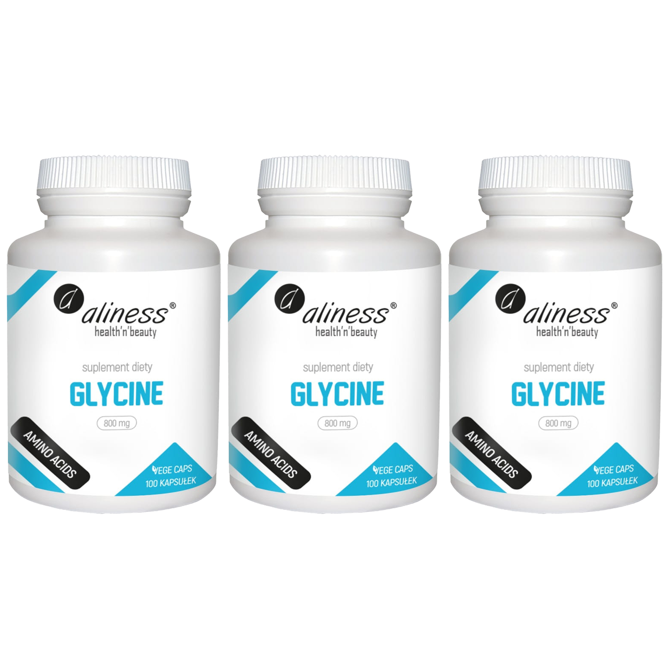 ALINESS Glycine 800mg - 3x 100vcaps.