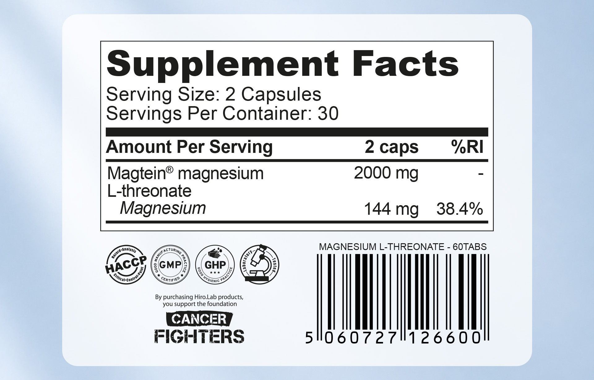 HIRO.LAB - Magtein - 3x 60tabs