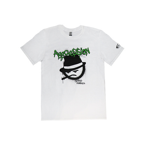 GASPARI NUTRITION T-Shirt Aggression - White - Koszulka