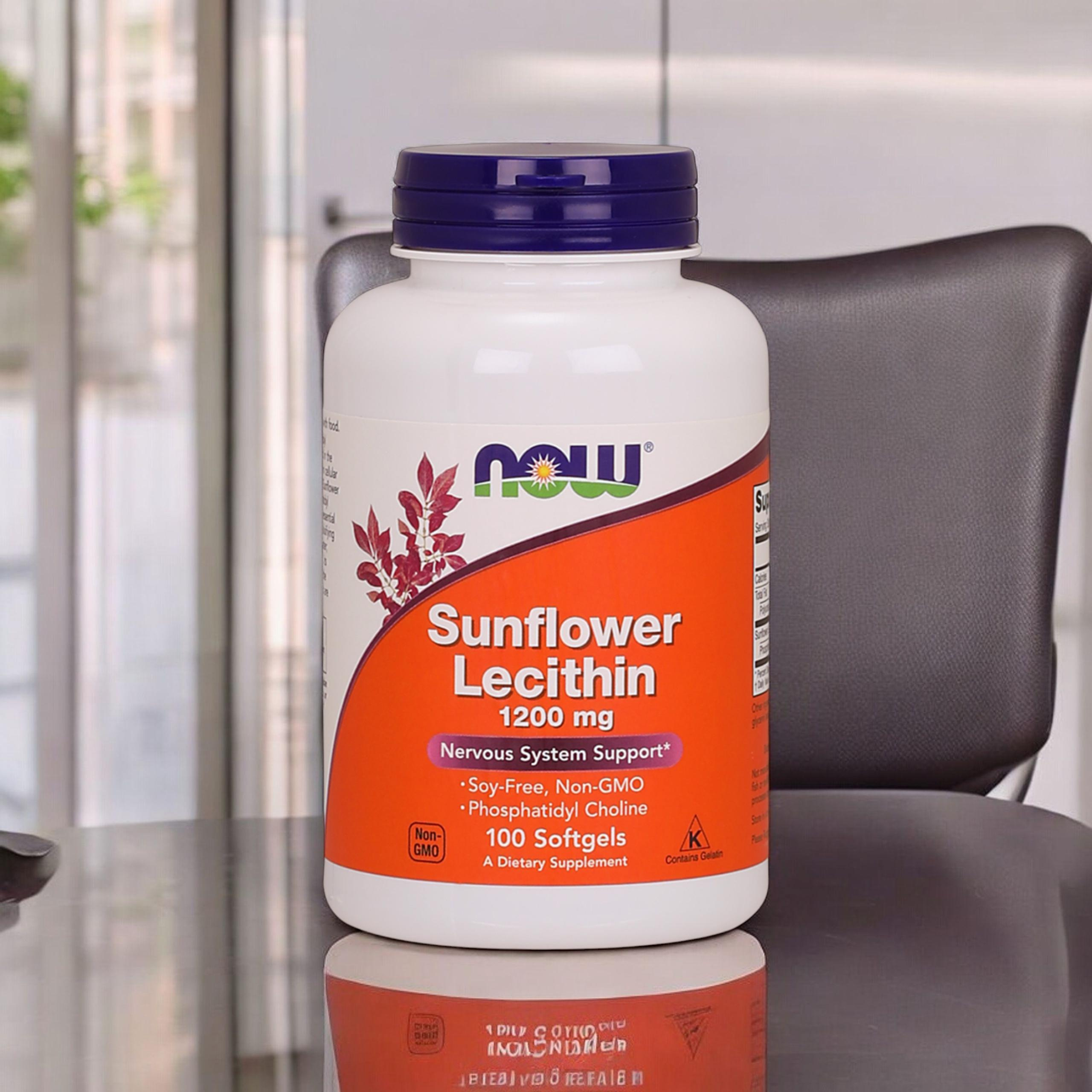 NOW Sunflower Lecithin 1200mg - 2x 100softgels