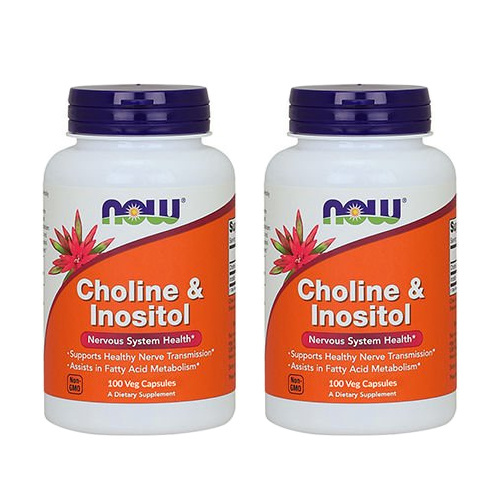 NOW Choline and Inositol - 2x 100vcaps