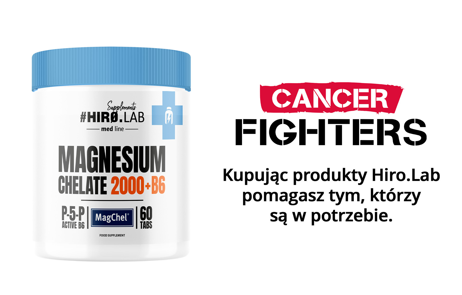 HIRO.LAB - Magnesium Chelate 2000 + B6 - 2x 60tabs