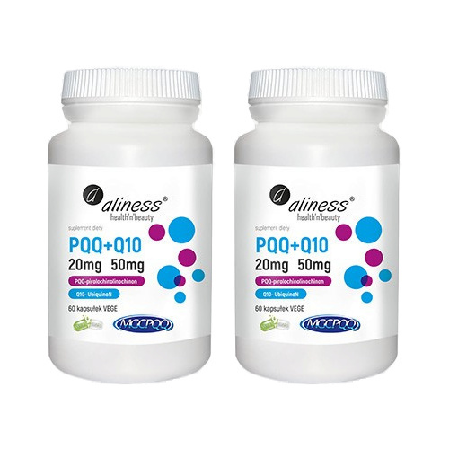ALINESS PQQ MGCPQQ® 20 mg + Q10 50 mg - 2x 60vcaps.