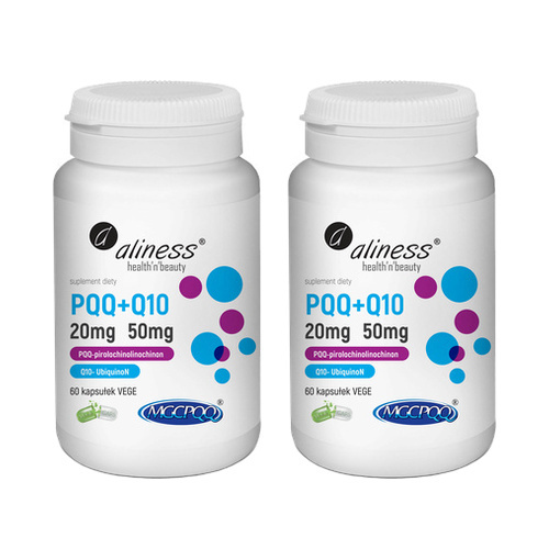 ALINESS PQQ MGCPQQ® 20 mg + Q10 50 mg - 2x 60vcaps.