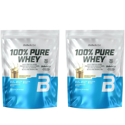 BIOTECH - 100% Pure Whey - 2x 900g - Bourbon Vanilla