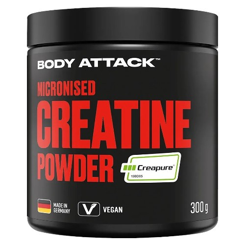 BODY ATTACK - Micronised Creatine Creapure - 300g - Natural