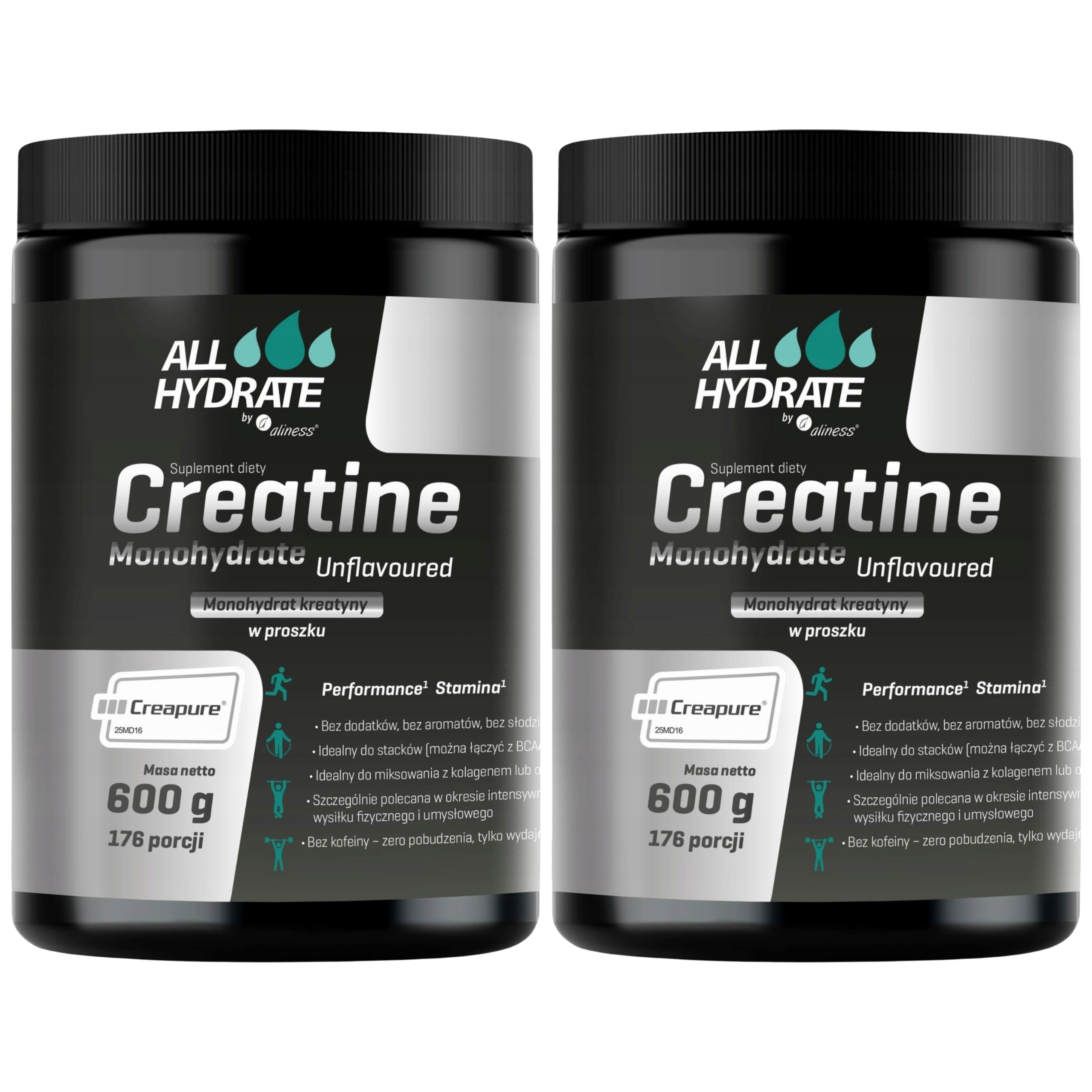 ALINESS - All Hydrate Creatine Creapure - 2x 600g