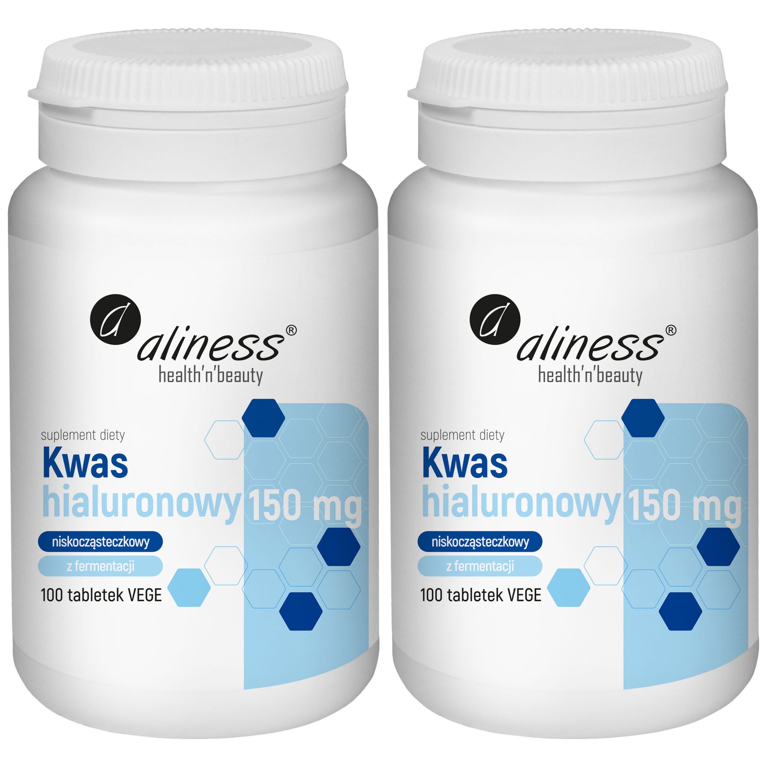 ALINESS - Kwas Hialuronowy 150mg - 100vtabs. x2
