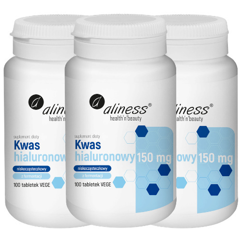 ALINESS - Kwas Hialuronowy 150mg - 100vtabs. x3