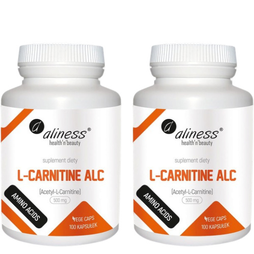 ALINESS - L-Carnitine ALC 500mg - 2x 100vcaps.