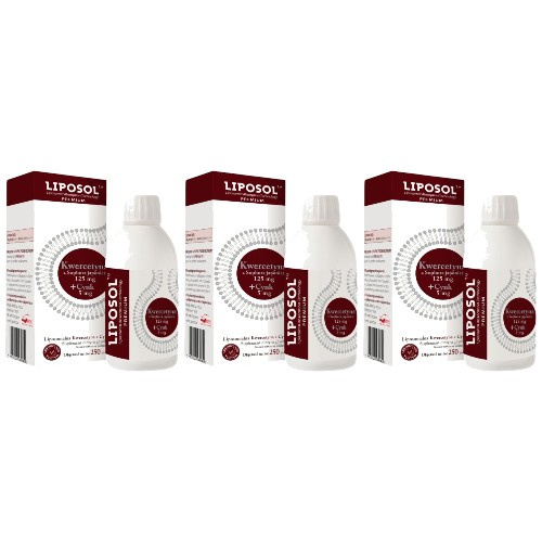 ALINESS - Liposol Liposomalna Kwercetyna 125mg + Cynk 5mg - 3x 250ml