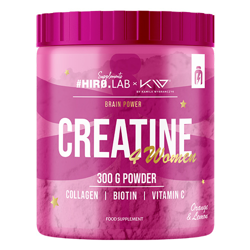 HIRO.LAB - Creatine 4 Women with Collagen - 300g - Lemon Orange 