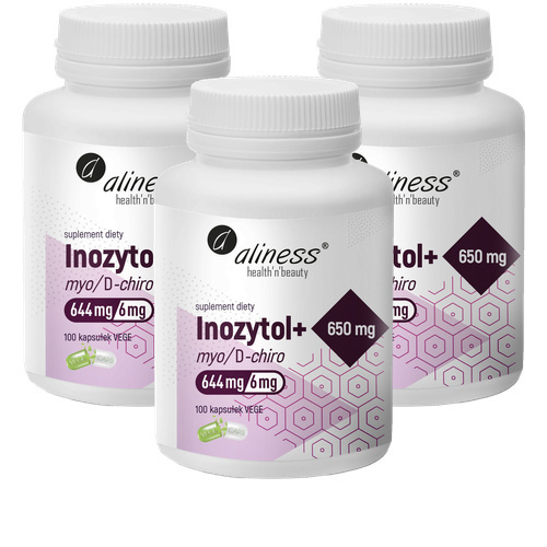 ALINESS - Inozytol Myo / D-Chiro 650mg - 3x 100vcaps.