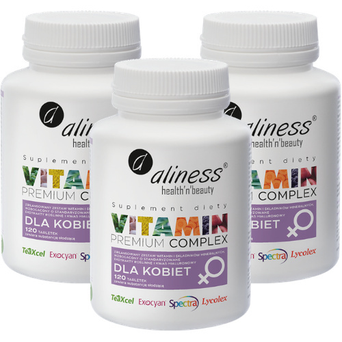 ALINESS - Premium Vitamin Complex for Women - 3x 120tabs.
