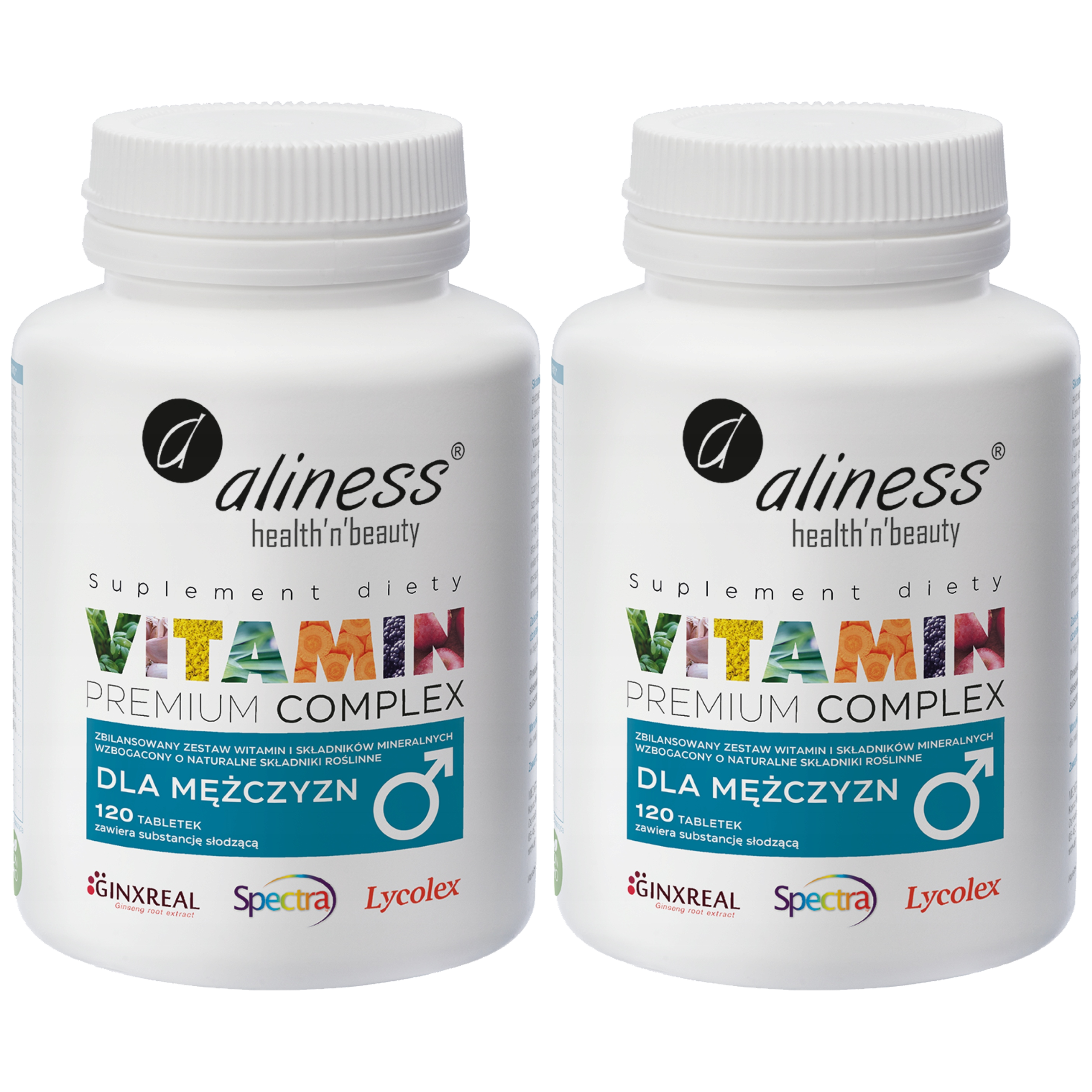 ALINESS - Vitamin Complex For Men - 2x 120tabs.