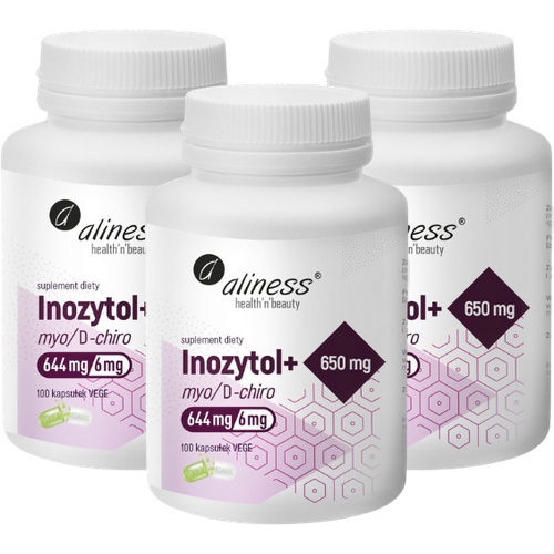 ALINESS - Inozytol Myo / D-Chiro 650mg - 3x 100vcaps.