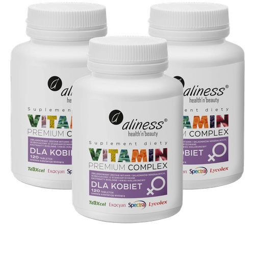 ALINESS - Premium Vitamin Complex for Women - 3x 120tabs.