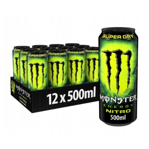 MONSTER Energy Drink Nitro Super Dry - 12x 500ml