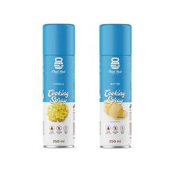 Cheat Meal Nutrition Cooking Spray Canola - Spray do smażenia rzepakowy - 250ml + Cooking Spray Butter - Spray do smażenia Maślany - 250ml