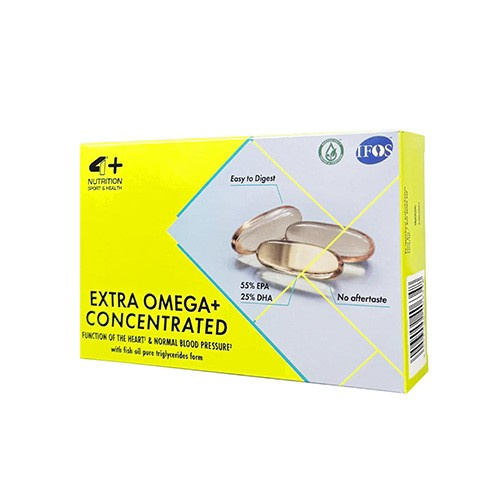 4+ NUTRITION Extra Omega+ - 60softgels - WYPRZEDAŻ - 30-09