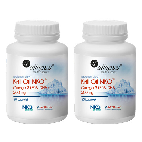 ALINESS - Krill Oil NKO 500mg - 60caps. x2