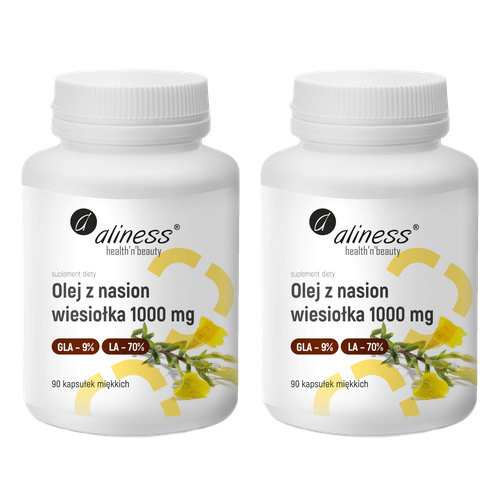 ALINESS - Olej z Nasion Wiesiołka 1000mg - 2x 90caps.